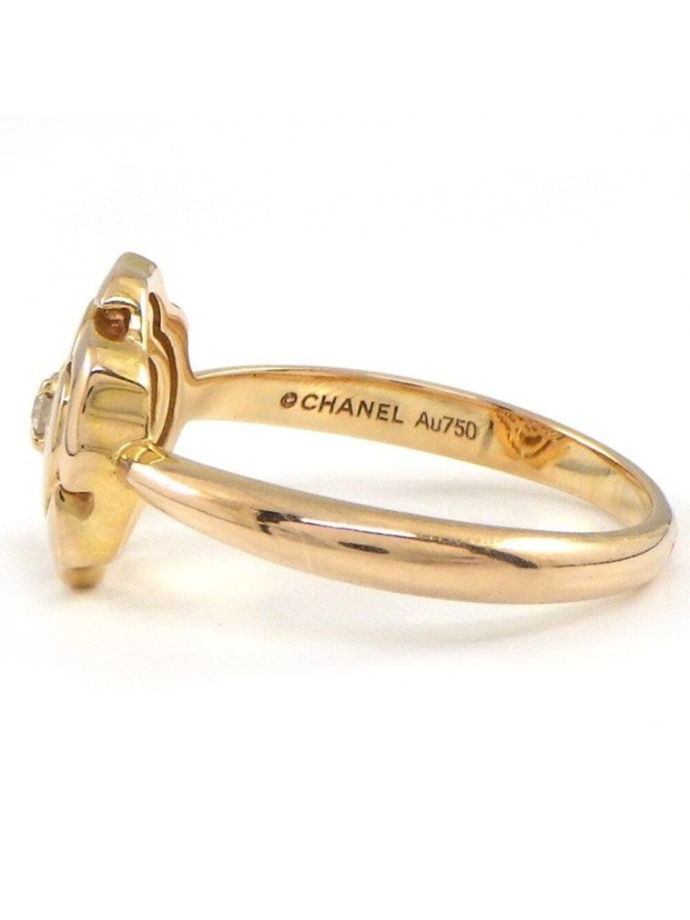 Chanel Ring Camellia Point Diamond 18k Pink Gold - Picture 2 of 10